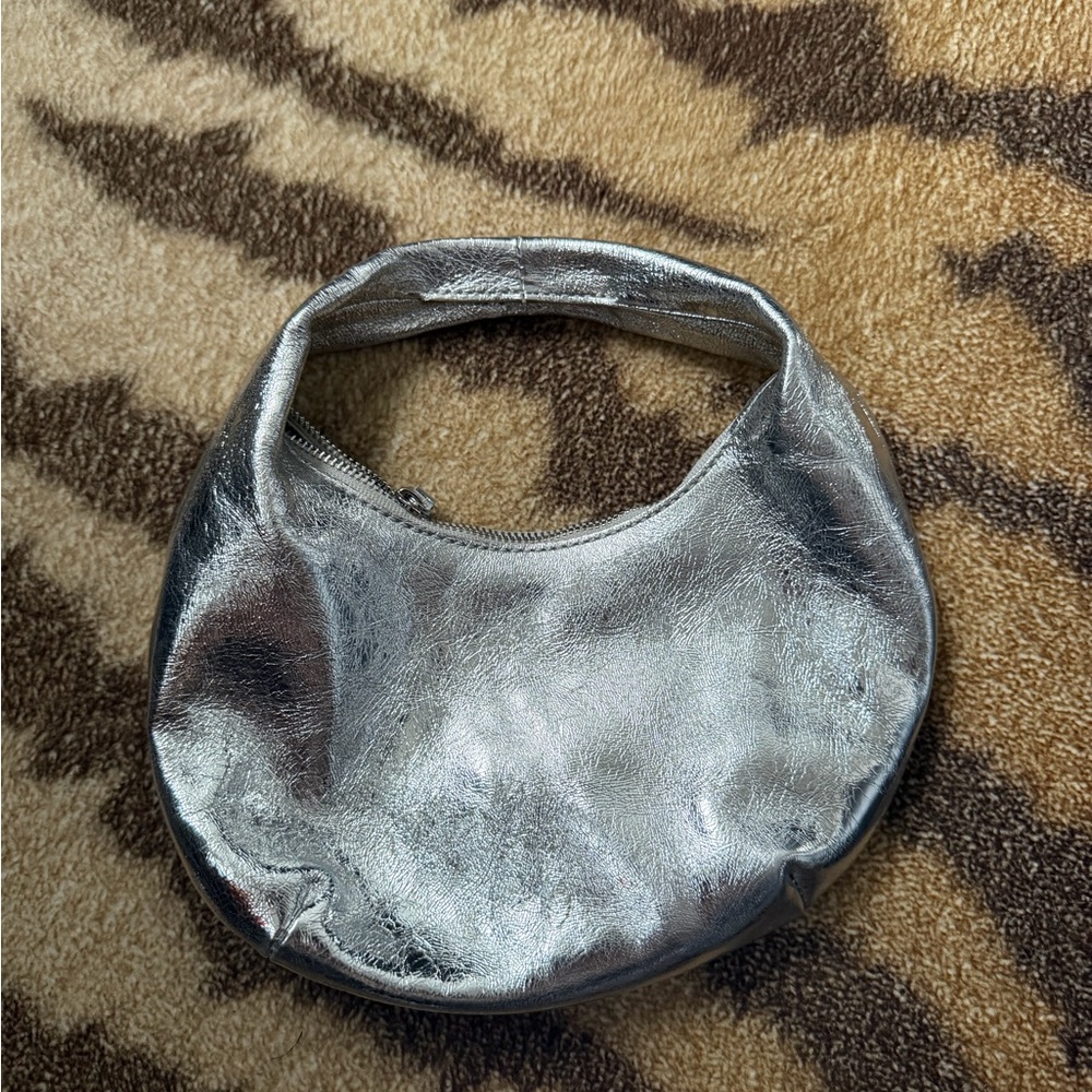 Metallic Silver Bag